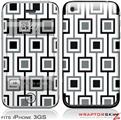 iPhone 3GS Decal Style Skin - Squares In Squares
