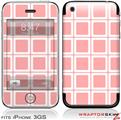 iPhone 3GS Decal Style Skin - Squared Pink
