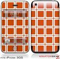 iPhone 3GS Decal Style Skin - Squared Burnt Orange