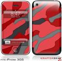 iPhone 3GS Decal Style Skin - Camouflage Red
