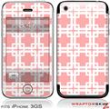 iPhone 3GS Decal Style Skin - Boxed Pink