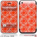 iPhone 3GS Decal Style Skin - Wavey Red