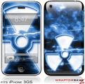 iPhone 3GS Decal Style Skin - RadioActive Blue
