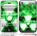 iPhone 3GS Decal Style Skin - RadioActive Green