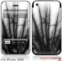 iPhone 3GS Decal Style Skin - Lightning Black