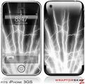 iPhone 3GS Decal Style Skin - Lightning White