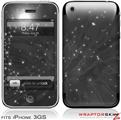 iPhone 3GS Decal Style Skin - Stardust Black