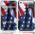 iPhone 3GS Decal Style Skin - Ole Glory USA Flag