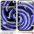 iPhone 3GS Decal Style Skin - Alecias Swirl 02 Blue