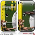 iPhone 3GS Decal Style Skin - WWII Bomber War Plane Pin Up Girl
