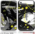 iPhone 3GS Decal Style Skin - Abstract 02 Yellow