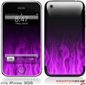 iPhone 3GS Decal Style Skin - Fire Purple