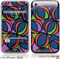 iPhone 3GS Decal Style Skin - Crazy Dots 02