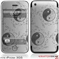 iPhone 3GS Decal Style Skin - Feminine Yin Yang Gray