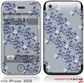 iPhone 3GS Decal Style Skin - Victorian Design Blue