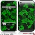 iPhone 3GS Decal Style Skin - St Patricks Clover Confetti