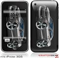iPhone 3GS Decal Style Skin - 2010 Camaro RS Gray