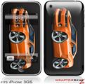 iPhone 3GS Decal Style Skin - 2010 Camaro RS Orange