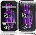 iPhone 3GS Decal Style Skin - 2010 Camaro RS Purple