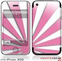iPhone 3GS Decal Style Skin - Rising Sun Japanese Flag Pink