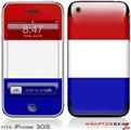 iPhone 3GS Decal Style Skin - Red White and Blue