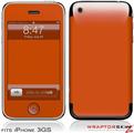 iPhone 3GS Decal Style Skin - Solids Collection Burnt Orange
