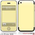 iPhone 3GS Decal Style Skin - Solids Collection Yellow Sunshine