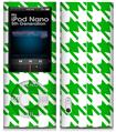iPod Nano 5G Skin Houndstooth Green