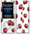 iPod Nano 5G Skin Strawberries on White