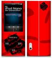 iPod Nano 5G Skin Oriental Dragon Black on Red