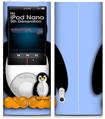 iPod Nano 5G Skin Penguins on Blue
