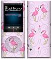 iPod Nano 5G Skin Flamingos on Pink