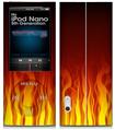 iPod Nano 5G Skin Fire on Black