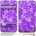 iPod Touch 2G & 3G Skin Kit Triangle Mosaic Purple