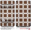 iPod Touch 2G & 3G Skin Kit Squared Chocolate Brown