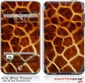 iPod Touch 2G & 3G Skin Kit Fractal Fur Giraffe