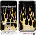iPod Touch 2G & 3G Skin Kit Metal Flames Yellow