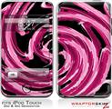 iPod Touch 2G & 3G Skin Kit Alecias Swirl 02 Hot Pink