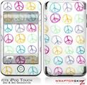 iPod Touch 2G & 3G Skin Kit Kearas Peace Signs on White