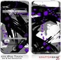 iPod Touch 2G & 3G Skin Kit Abstract 02 Purple