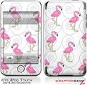 iPod Touch 2G & 3G Skin Kit Flamingos on White