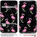 iPod Touch 2G & 3G Skin Kit Flamingos on Black