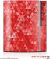 Sony PS3 Skin Triangle Mosaic Red