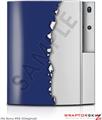 Sony PS3 Skin Ripped Colors Blue Gray
