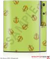 Sony PS3 Skin Anchors Away Sage Green