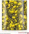 Sony PS3 Skin Scattered Skulls Yellow