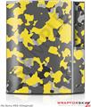Sony PS3 Skin WraptorCamo Old School Camouflage Camo Yellow