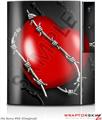 Sony PS3 Skin Barbwire Heart Red