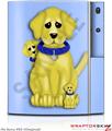 Sony PS3 Skin Puppy Dogs on Blue