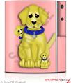 Sony PS3 Skin Puppy Dogs on Pink